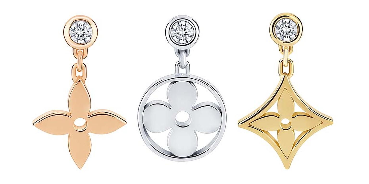 Mix and match these single Louis Vuitton earrings from the